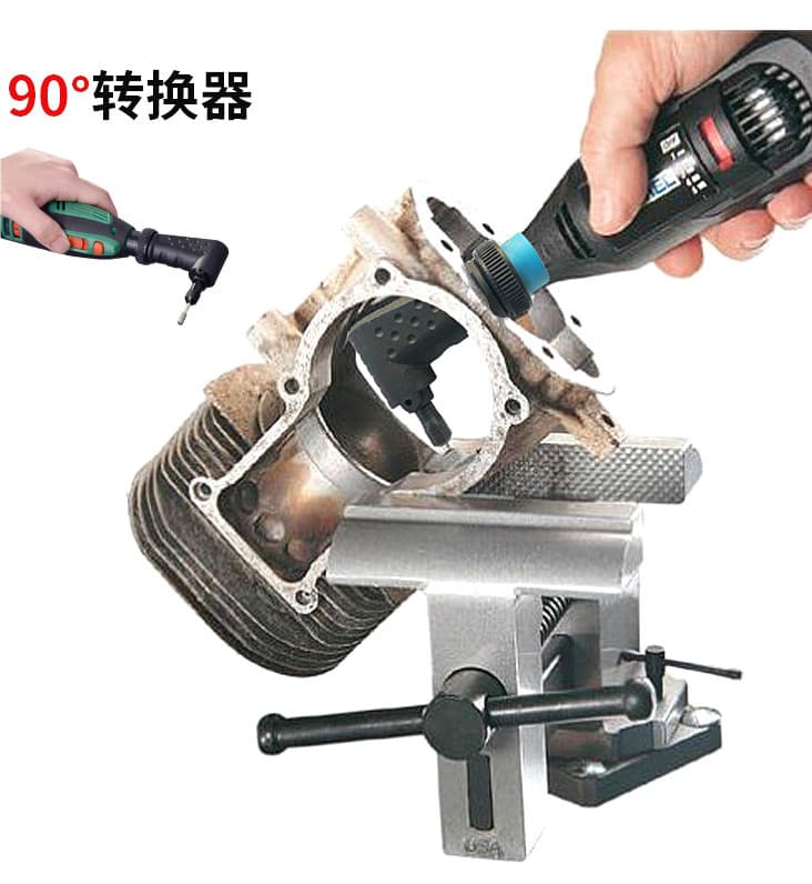 90 Degree Electric Grinding Corner Grinder Drill Bit Right Angle Converter Metal Plastic Copper Iron Material for Wholesale