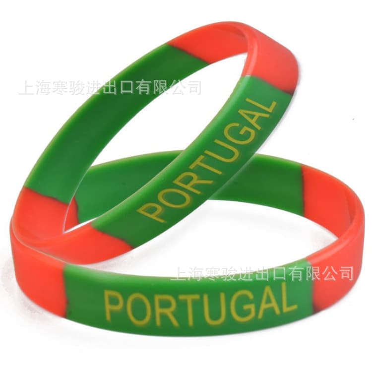 PORTUGAL Silicone Wristband Segmented Wrist Strap
