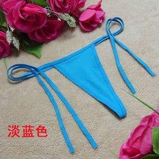 Factory Direct Sexy Lingerie Women Lace Triangle Panties Tie Thong Transparent Drop Shipping