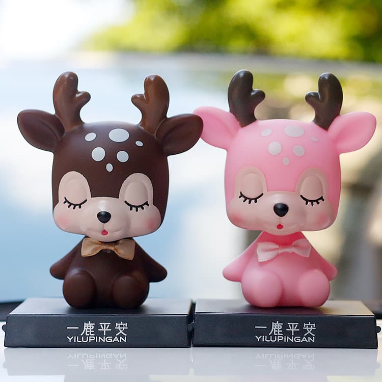Car Interior Decoration Lucky Deer Creative Ornament Home Simulation Cute Car Decor