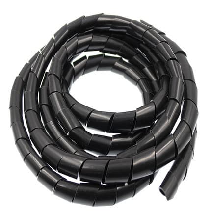 Manufacturer PE Plastic Black Wire Spiral Wrap Sleeving Hose for Cable Protection and Organization