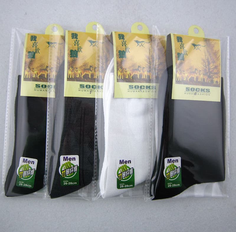 Men's Autumn/Winter Mid-Weight Long Cotton Socks, Solid Color Casual Socks for Seniors, Foot Bath Socks, Individually Packed Gift