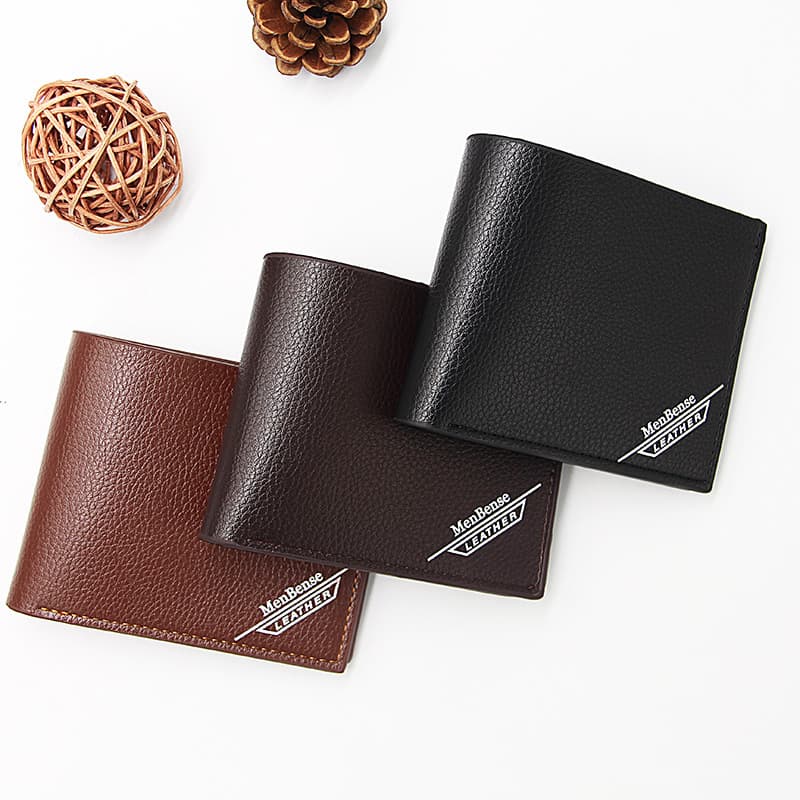 Factory Direct Men's Wallet Short Fashion Casual PU Wallet Large Capacity Men's Coin Purse Wholesale