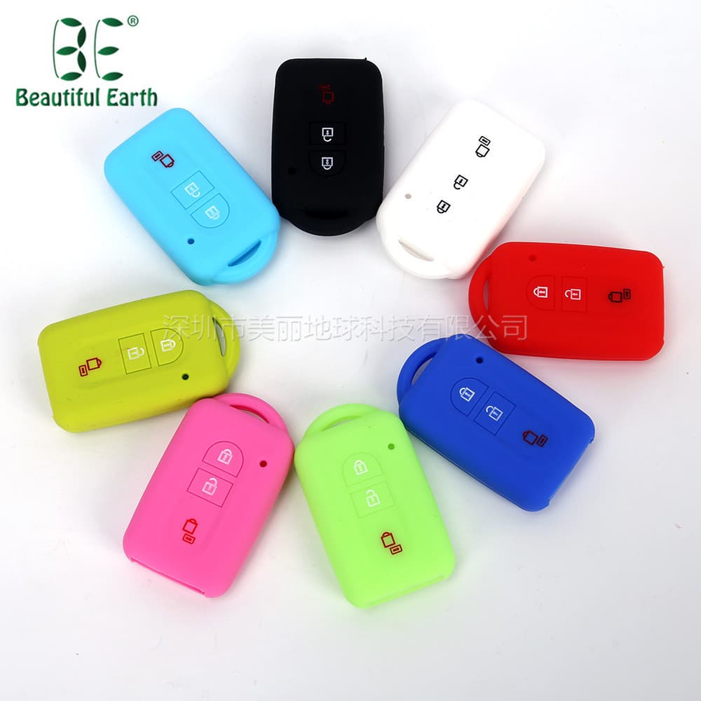 Suitable for Nissan Teana Folding 3-Button Car Key Case Anti-Theft Device Remote Control Case Protective Cover