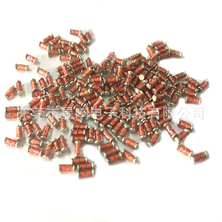 Large stock available: SMD glass-encapsulated NTC thermistor with negative temperature coefficient