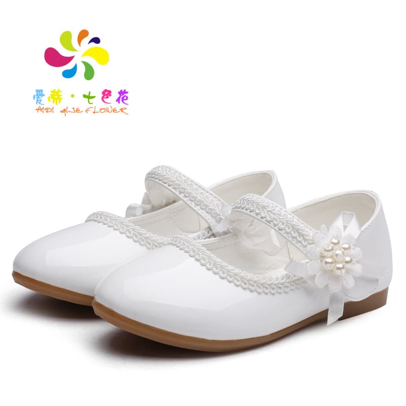 2021 Spring Girls Leather Shoes, Little Kids Student Shoes, White Sneakers, Princess Shoes, Soft Sole Girls Shoes, Drop Shipping