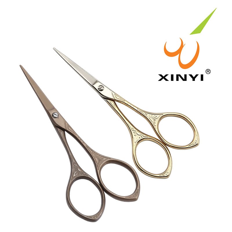 Xinyi Scissors Vintage Embroidery Scissors Household Paper Cutting Stainless Steel Thread Trimming Pointed Small Shears