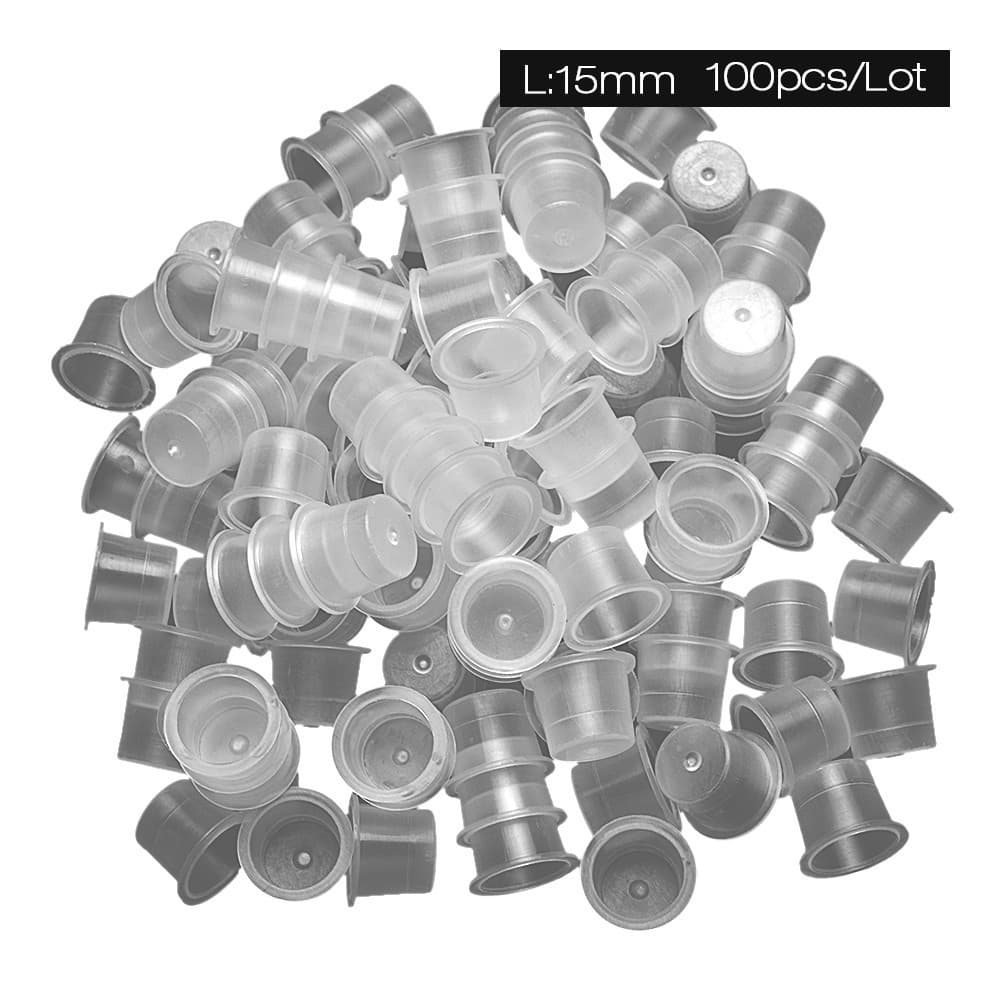 Transparent Tattoo Ink Cup Small Medium Large Sizes 100pcs per Pack Tattoo Equipment Supplies ATOMUS Brand Beauty Tools