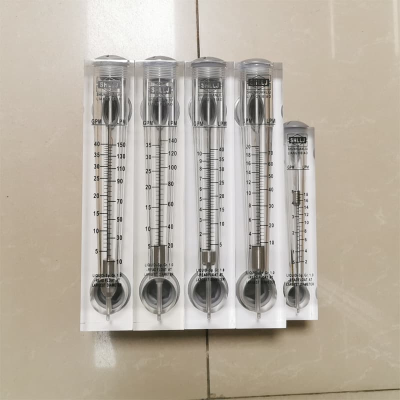 LZM-25 Original Water Pure Water Float Flow Meter Plexiglass Panel Flow Meter 5-40GPM Rotameter