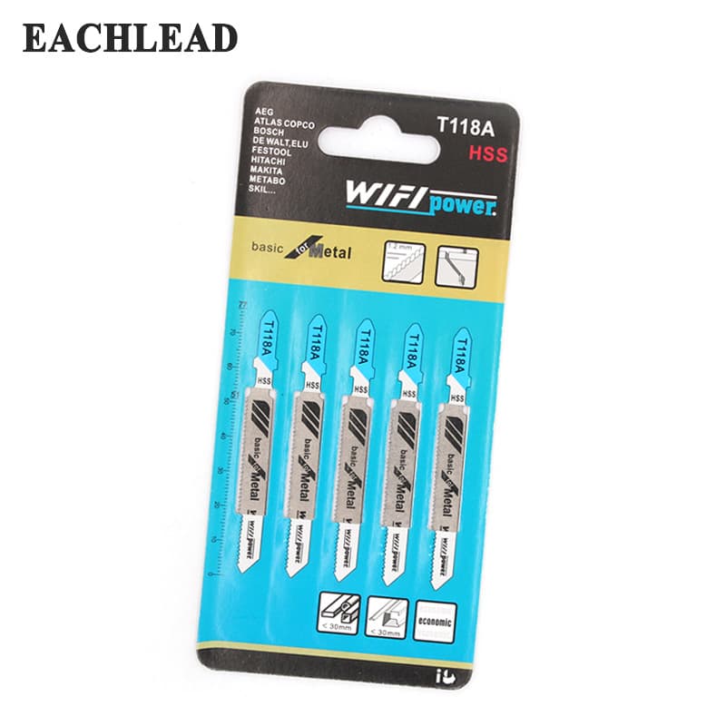 Yichuan T118A Long High Carbon Steel Jigsaw Blades for Thin Metal Sheets and Aluminum Straight Cutting with Milling Teeth