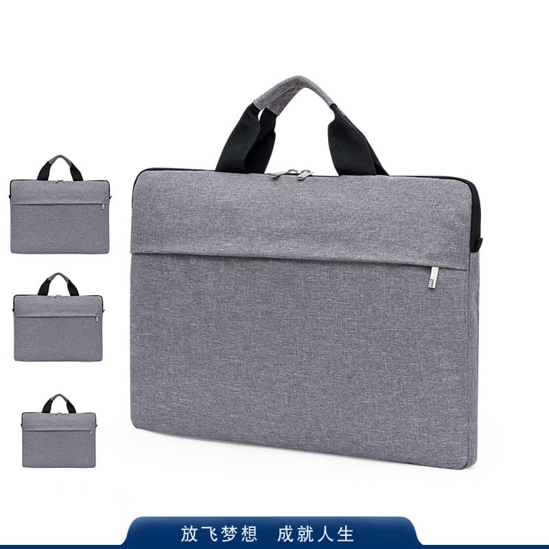 Factory wholesale ultra-thin laptop bags, 13/14 inch men's shockproof shoulder bags with inner lining, notebook bags.