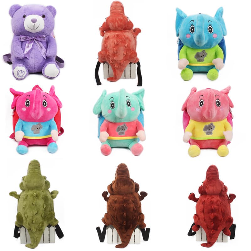 New Version Cute Children's Backpack, Baby School Bag, Plush Toy Bag, Toddler Cartoon Play Candy Snack Outing Bag