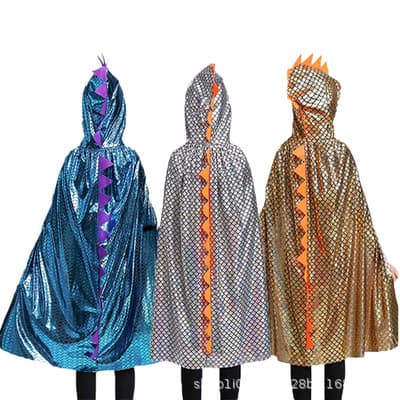 Halloween Children's Costume Cape Cosplay Boys Dinosaur Outfit Cos Costume Girls Animal Cloak T-Rex