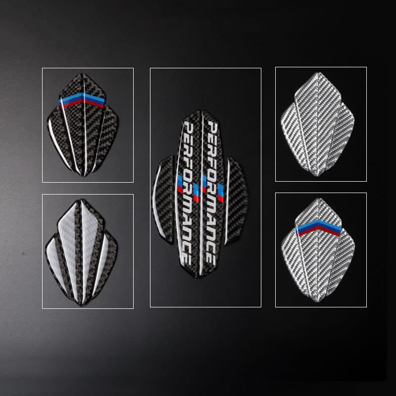 Carbon Fiber Door Side Stickers for BMW E90 E46 F30 X1 X3 X5 X6 Car Exterior Decoration Anti-Scratch Pads Auto Accessories