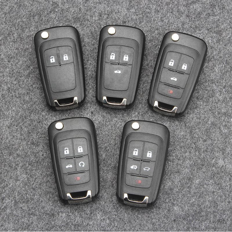 Folding key shell for Chevrolet Cruze, Malibu, Excelle, Regal, and LaCrosse cars