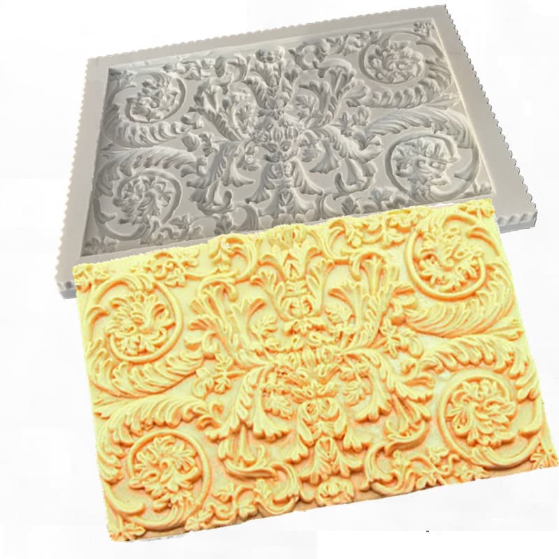 European Embossed Silicone Mold Totem Texture Fondant Cake Border Decoration Tool Resin Clay Lace Mold