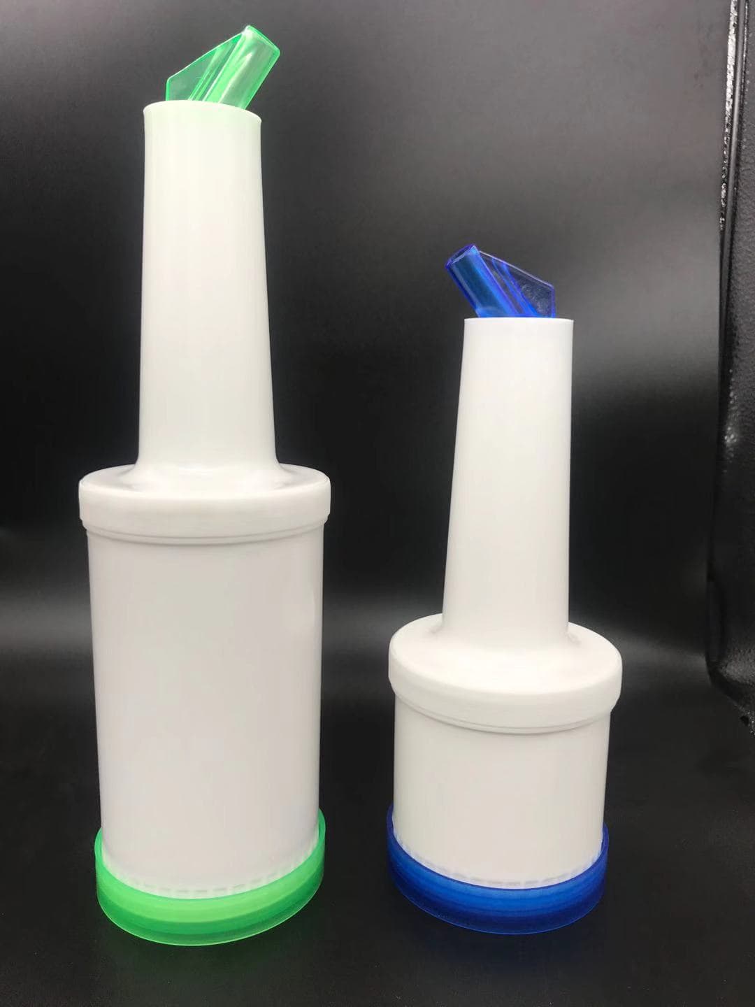 Juice barrels, juice bottles, 1-liter plastic juice jugs, suitable for bar counter drinkingware, fancy cocktail tools