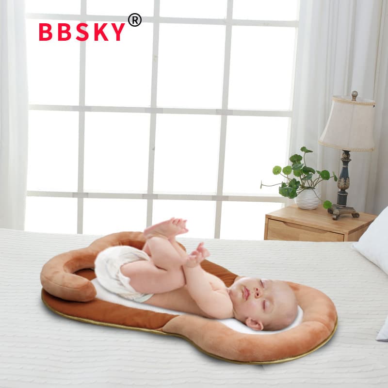 Baby positioning cushion, newborn backrest cushion, headrest pillow, car backrest cushion, anti-flat head wholesale, in stock.