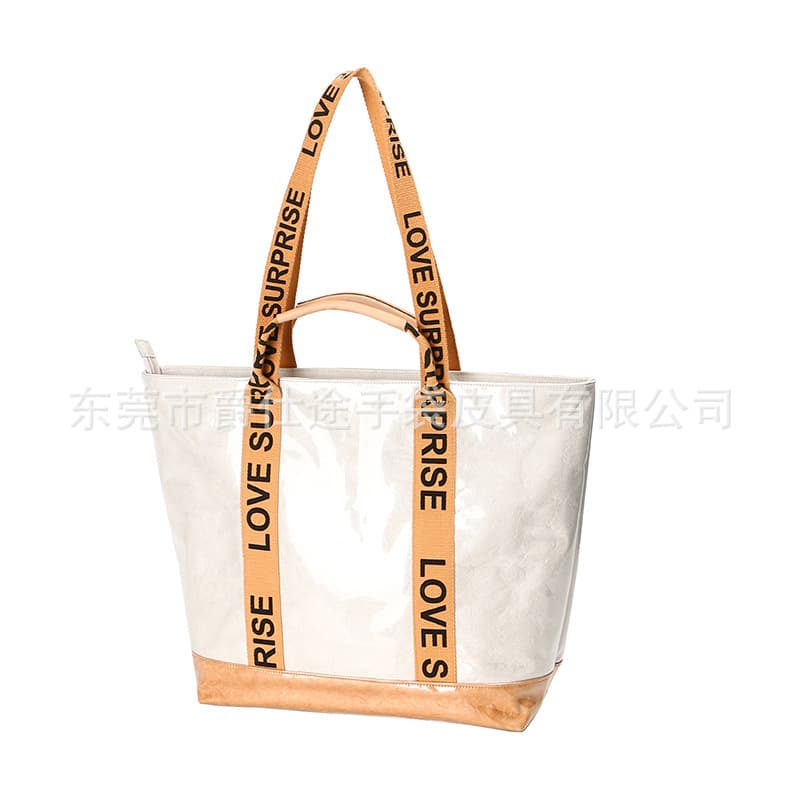 Designer Original DuPont Paper Tote Shopping Bag, Waterproof and Eco-friendly Tyvek Tote Bag, Patchwork Shoulder Bag