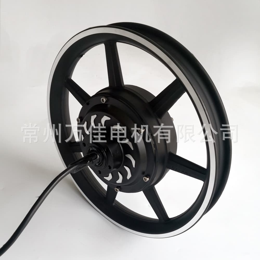 Brushless Gearless Hub Motor 14 Inch Disc Brake Motor Electric Vehicle Motor Integrated Wheel Motor