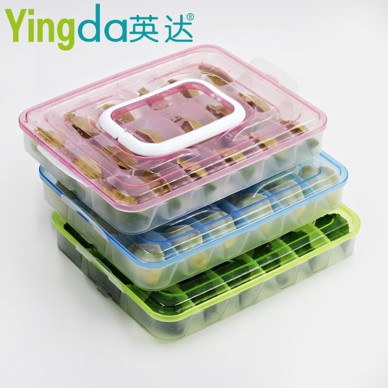 Dumpling Box Multi-Layer Quick-Freeze Home Refrigerator Storage Box for Dumplings and Wontons Freezer Dumpling Tray