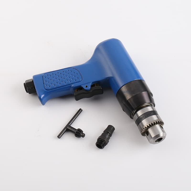 Black Wolf Industrial Grade Pistol-Type Air Drill, Pneumatic Drill, Air Gun Drill, Drilling and Tapping Machine KY-6203R with E18