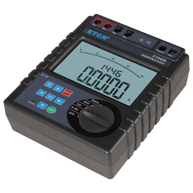 Spot Promotion ETCR3700B Intelligent Equipotential Tester Resistance Value Measuring Instrument Price