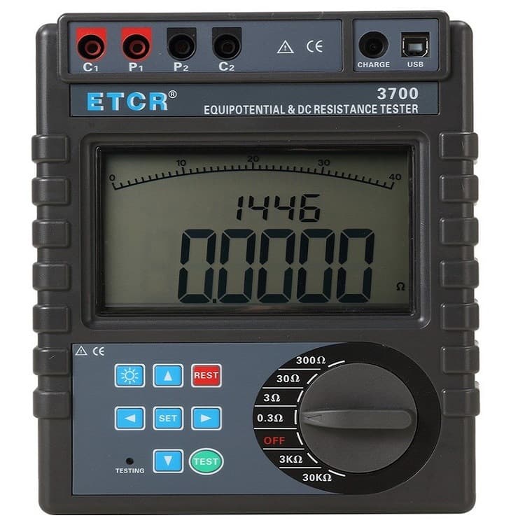 Original Genuine ETCR3700 Intelligent Equipotential Tester Equipotential Bonding Resistance Measuring Instrument