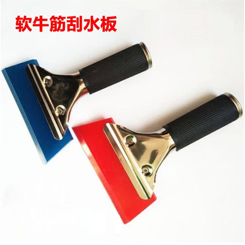 Car Window Film Tool Stainless Steel Handle Rubber Squeegee Water Wiper Soft Scraper for Advertising Glass Rubber Oxford Squeegee