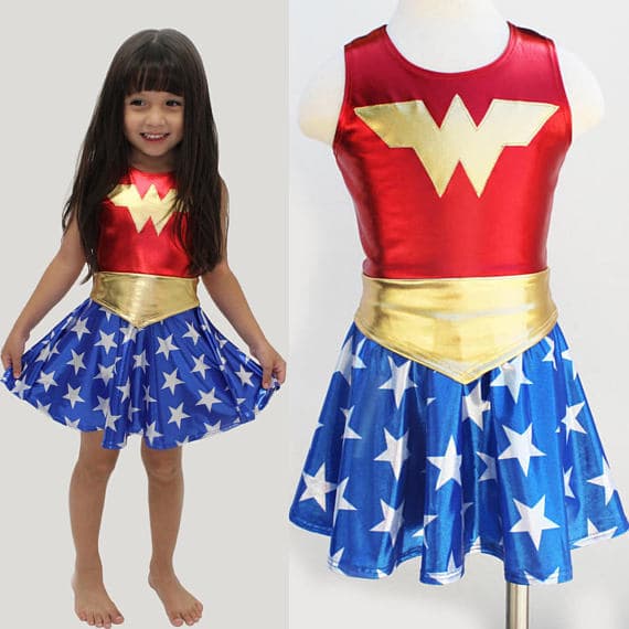 Wonder Woman Kids Cosplay Costume for Halloween