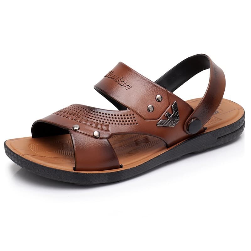 2019 New Sandals Cheap Sandals Philippines Faux Leather Sandals Men's Beach Sandals Factory Direct