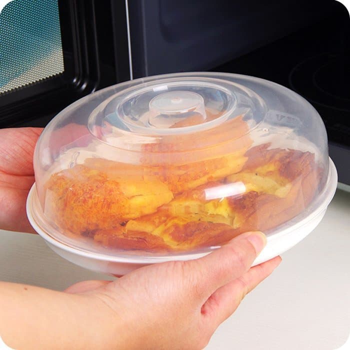 Refrigerator Food Covers, Specialized Microwave Heating Transparent Grease-Proof Bowl and Plate Lids, 4-Piece Set