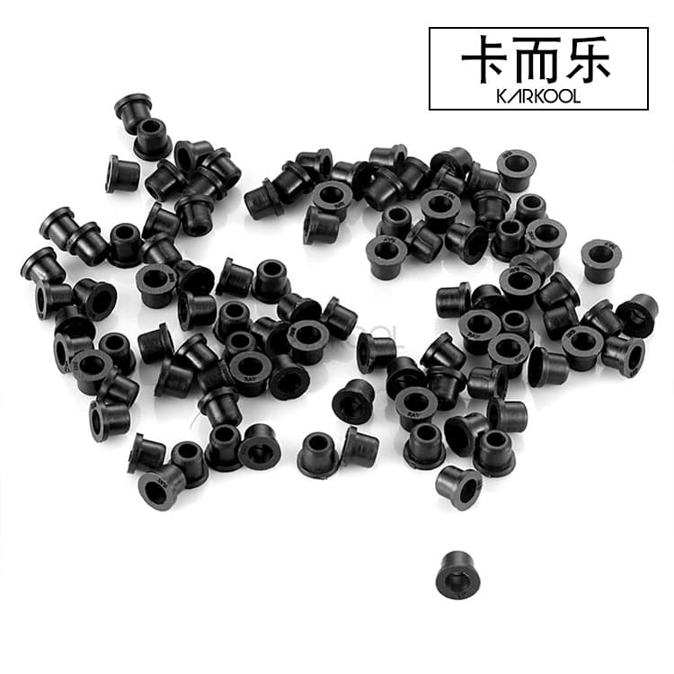Black PVC Emblem Hole Plug - Secure Fit, Premium Dedicated Badge Mount Seal