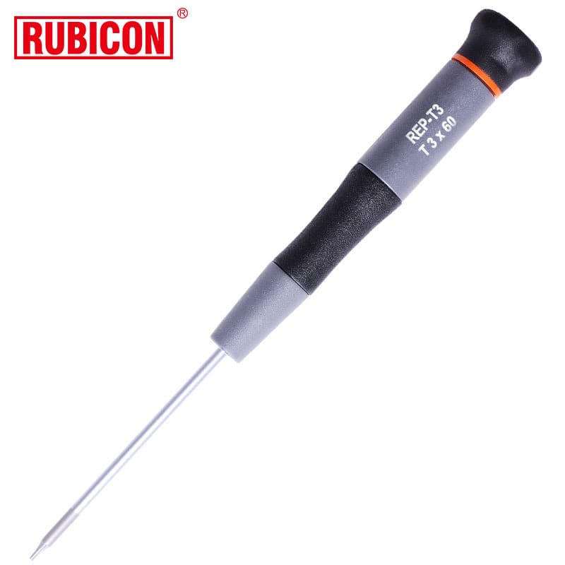 Rubicon REP-T3 Star Torx Precision Screwdriver, Chrome Molybdenum Steel Hardened