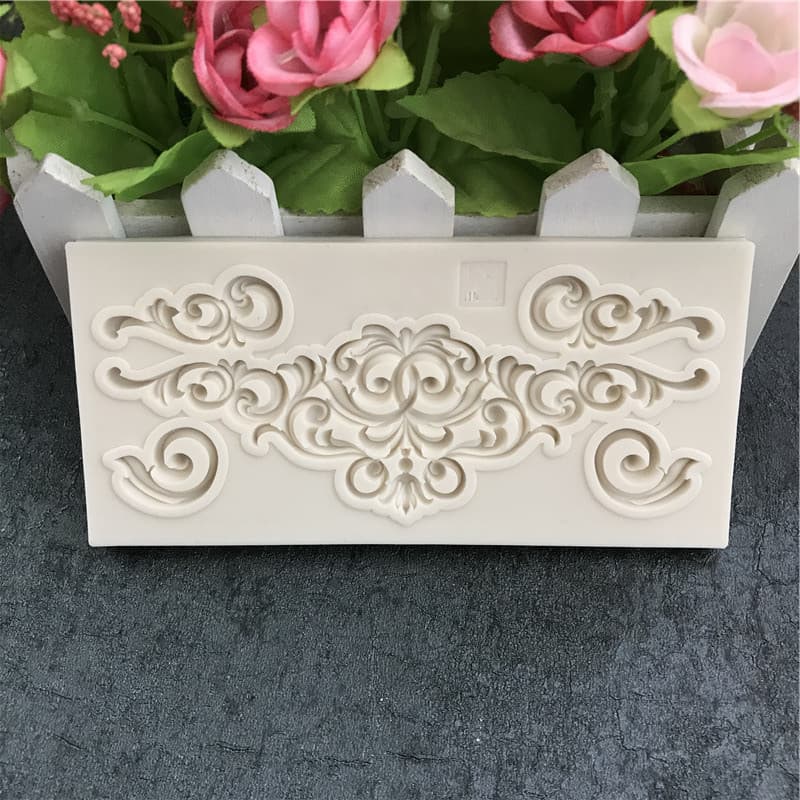 Factory Direct Retro Symmetrical Totem Decorative Texture Silicone Mold for Fondant Cake Decoration