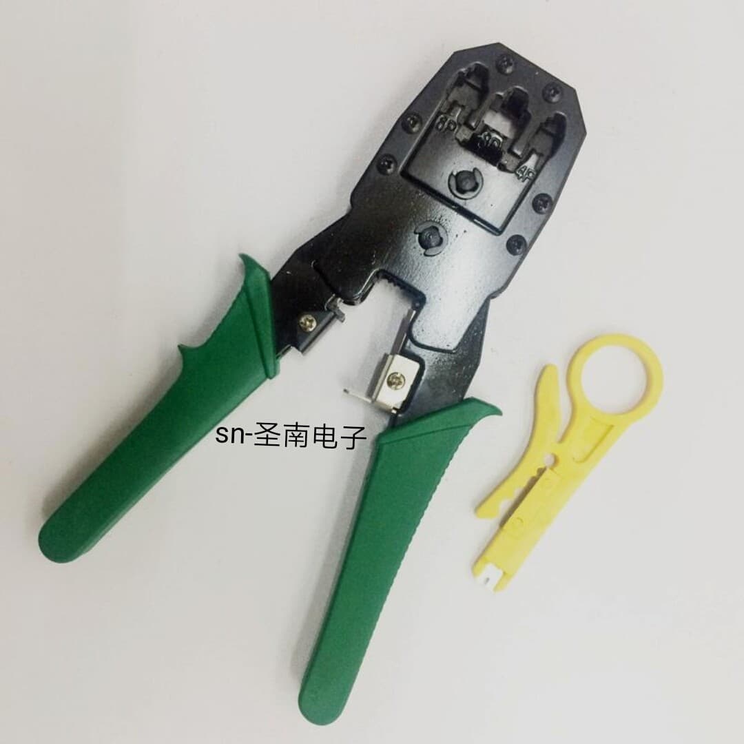 2024 New Supply Three-Purpose 8P6P4P Multi-Functional Network Pliers Telephone Line Crystal Head Network Cable Crimping Pliers