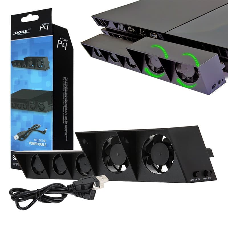 Factory Price Stock PS4 Console Turbo Fan PS4 Temperature Control Fan PS4 Console USB Port Cooling Fan