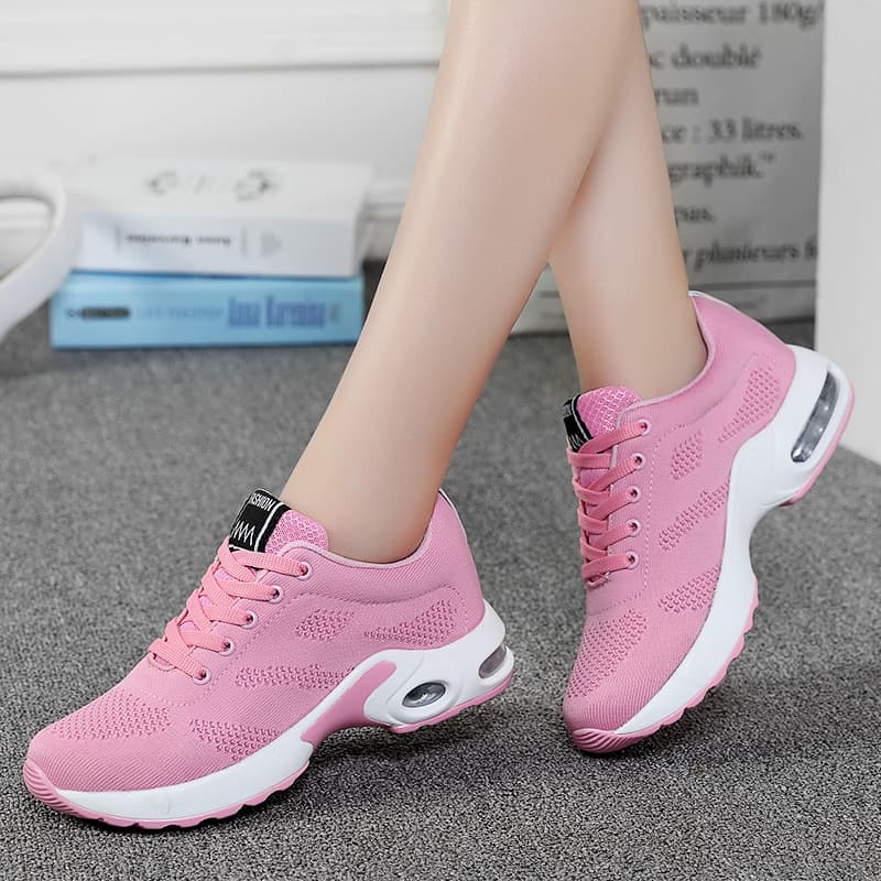 Trendy Cushioned Women's Sneakers 43 Summer Mesh Cushioned Running Shoes 41 Large Size Mesh Shoes Women 42