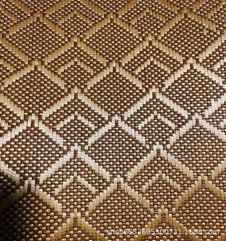 Sofa Cushion Material, Ice Vine Mat Fabric, Tatami Straw Surface, Herringbone Ice Silk Semi-Finished Products