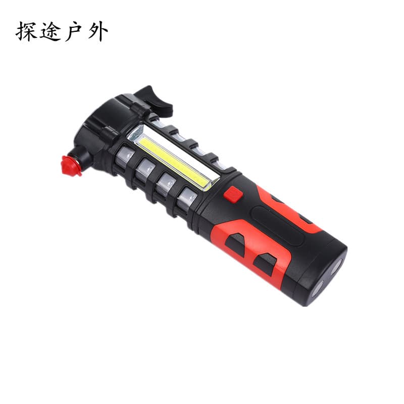 Multifunctional with escape hammer work light warning light with magnet strong light emergency light with hook camping illumination