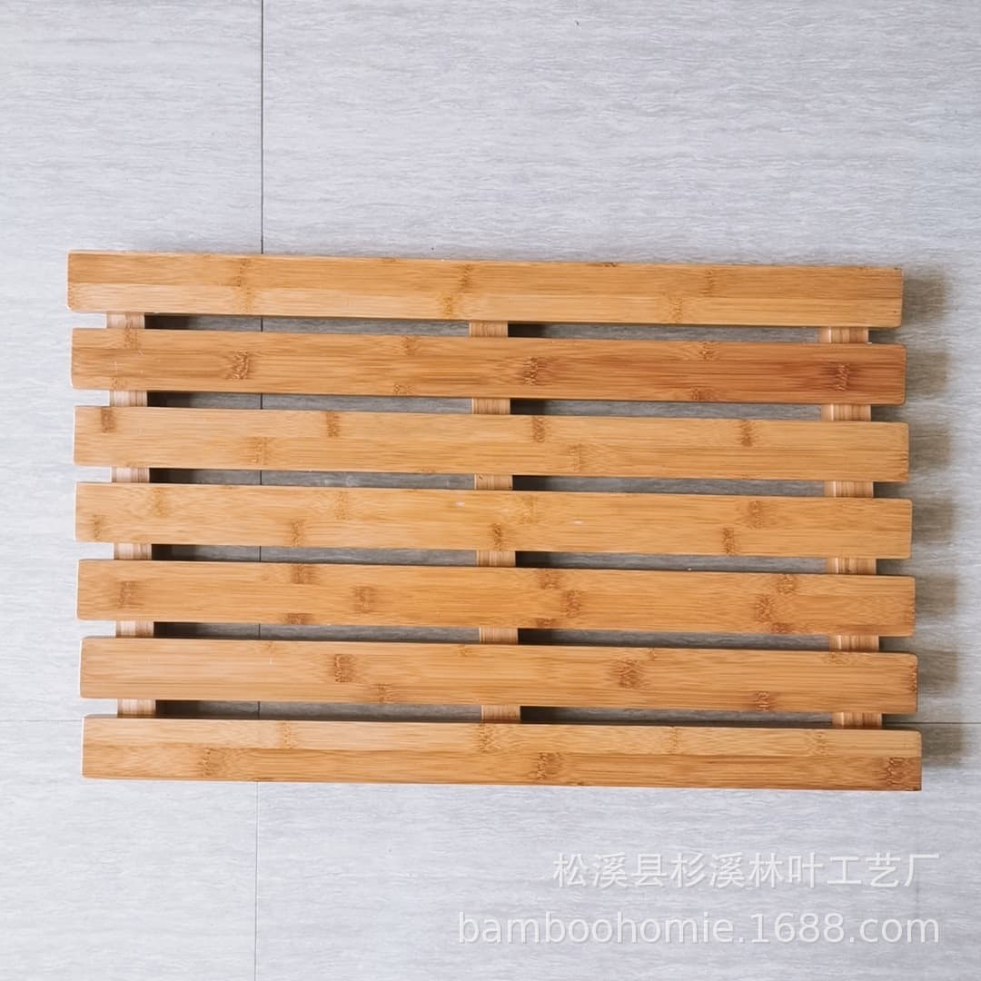 Bamboo Bathroom Mat Bathroom Toilet Floor Mat Bamboo Bathroom Foot Mat