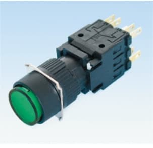 Discounted authentic original Taiwan Tend 16mm self-locking round button switch TN16-AMR4