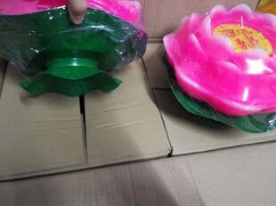 Craft Candle Base Tin Lotus Candle Base Scalloped Edge Candle Tray Lotus Lamp Base Wholesale
