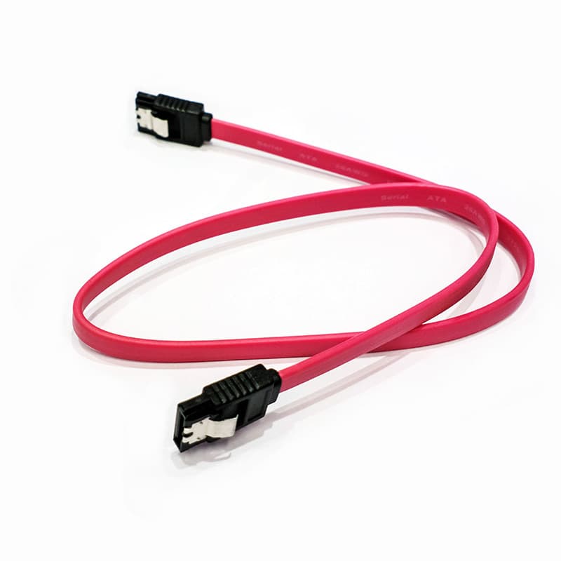 Wholesale SATA Data Cable SATA Serial High-Speed Hard Drive Data Cable with Metal Latch Hard Drive Cable