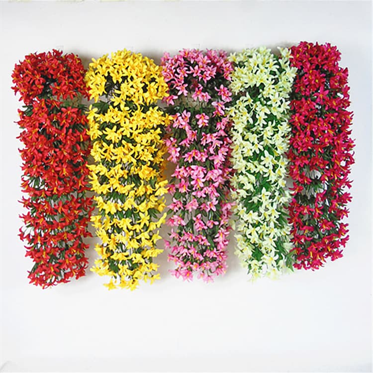 Artificial Green Plants, Small Lily Flowers, Fake Flowers, Wall Hanging Flower Vines, Silk Flower Strips, Hanging Orchids, Artificial Lily Flower Vine Plants