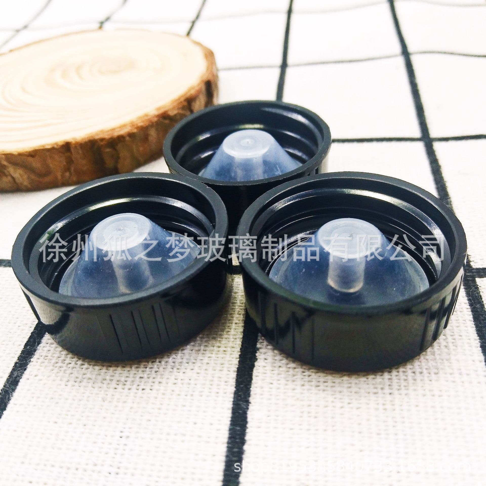 28-tooth 28-400 Black Bakelite Lid Phenolic Resin Cap Compatible with Glass Jars, Excellent Seal, Heat Resistant, Corrosion Resistant