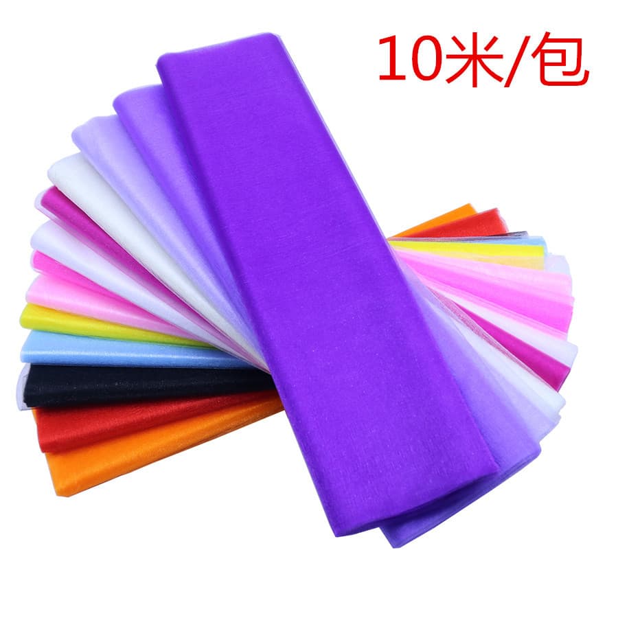 Cross-border Hot Sale Wedding Birthday Party Decoration Snow Gauze Drape Stair Chair Back Organza 10m Pack