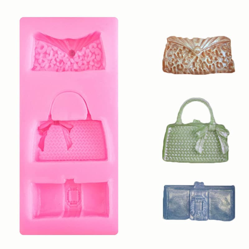 3 Different Bag Shape Silicone Mold Manual Confectionery Cake Mold Confectionery Tools Decoration Tools Cake