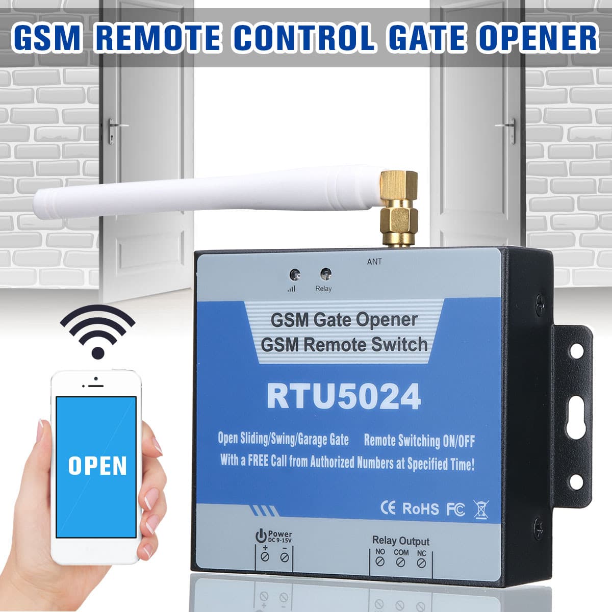 RTU5024 Mobile Remote WiFi Controller Door Opener Motor Controller GSM Access Control Factory Direct