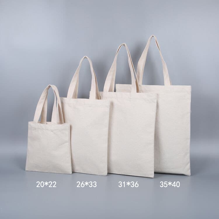 Blank Cotton Canvas Tote Bag Creative Advertising Shopping Bag Customizable Handbag Logo Printing Available